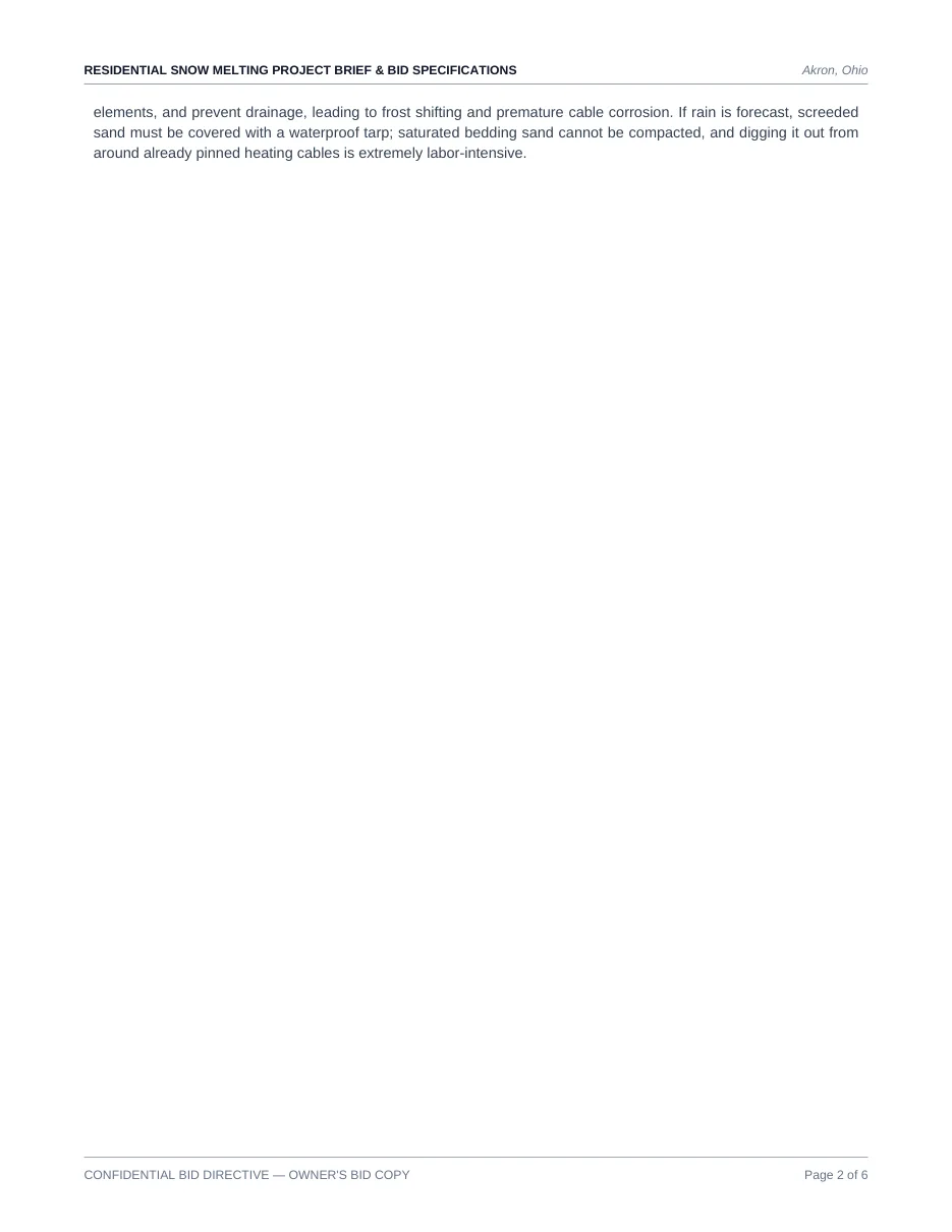 Heated driveway contractor brief Indianapolis — slide 2