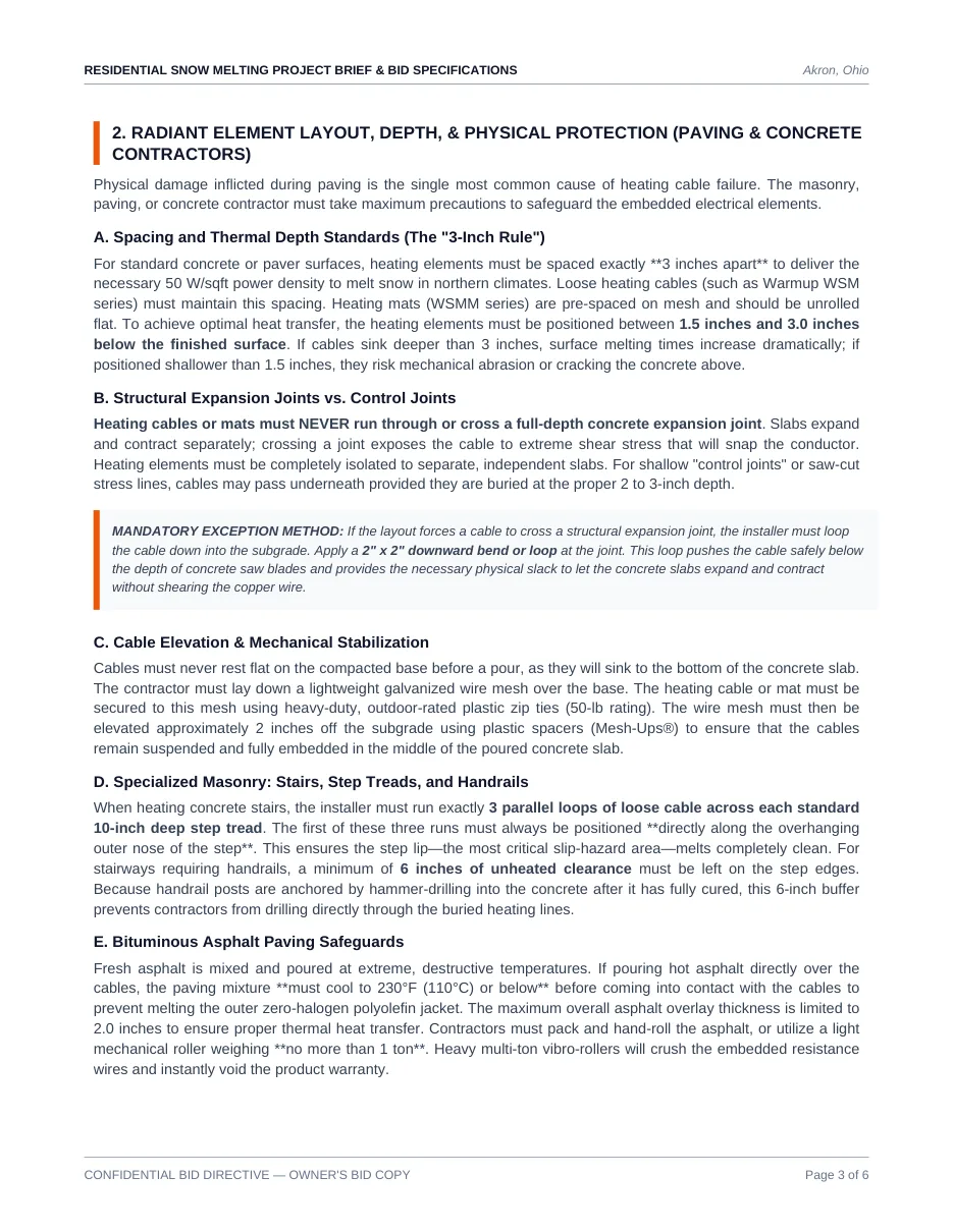 Heated driveway contractor brief Indianapolis — slide 3